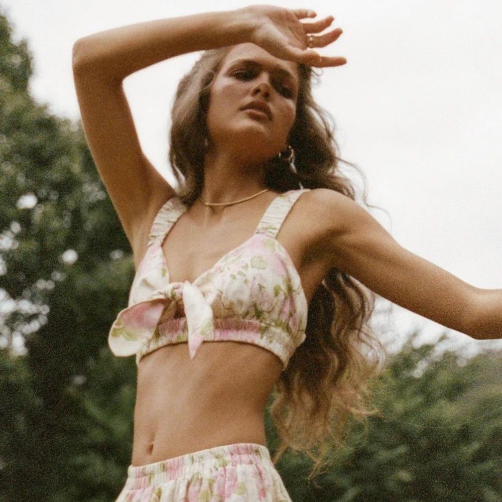 Spell Gypsy Rose Garden Crop Top